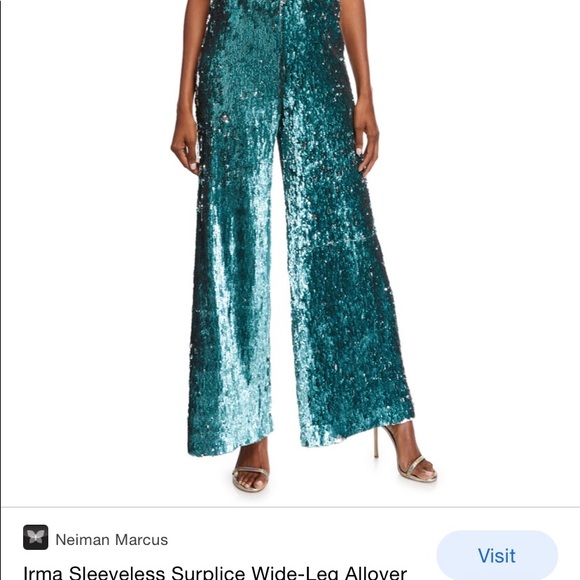 ❤️Gorgeous NEW Carolina Ritzler two tone sequin jumpsuit!!!! Gorgeous!!!! - Picture 2 of 8